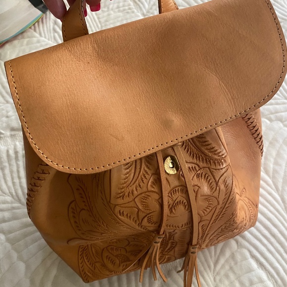 Gorgeous hand tooled backpack main image 4